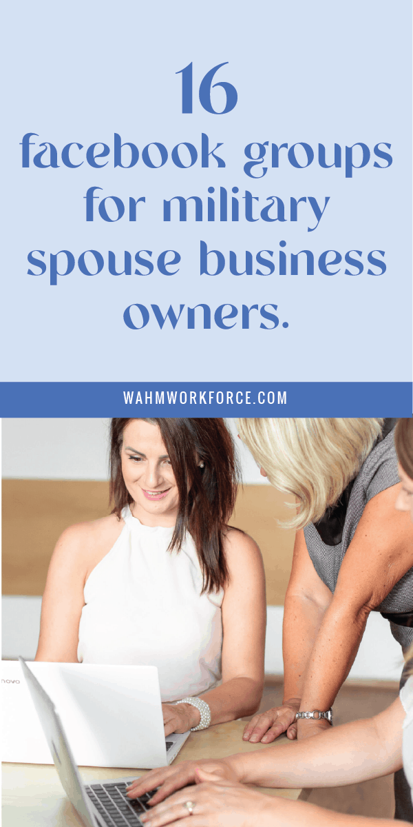 16 Facebook groups for military spouse business owners