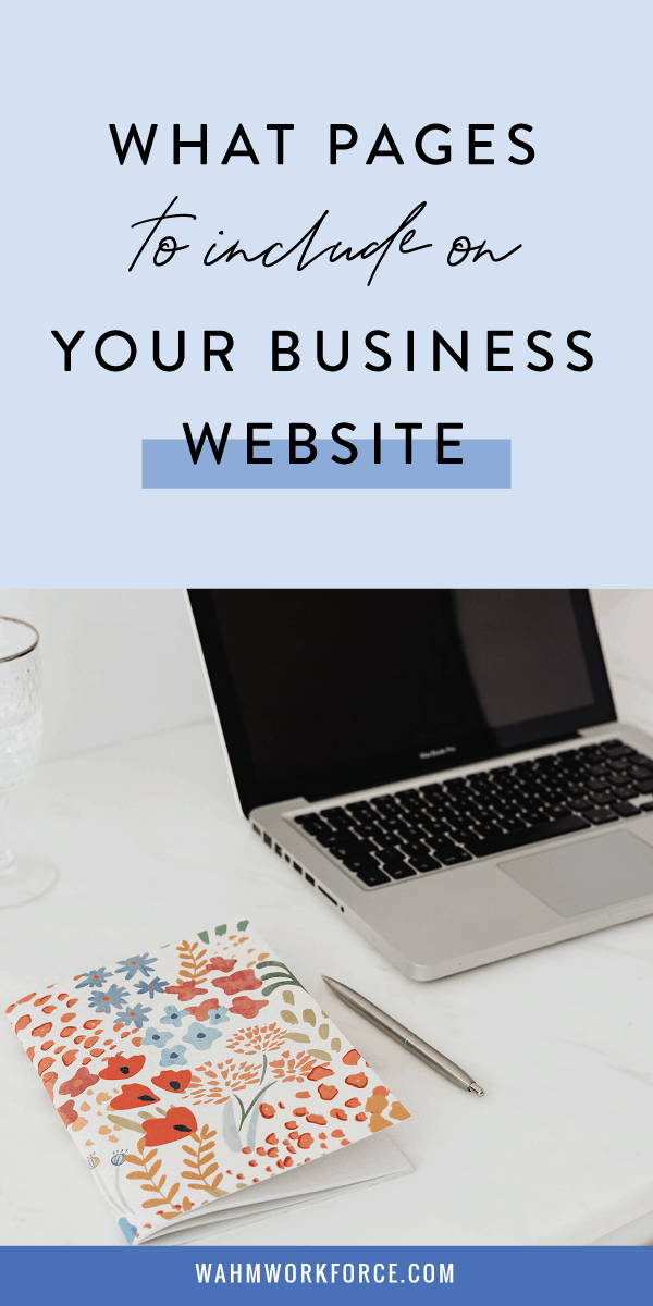 what pages to include on your business website